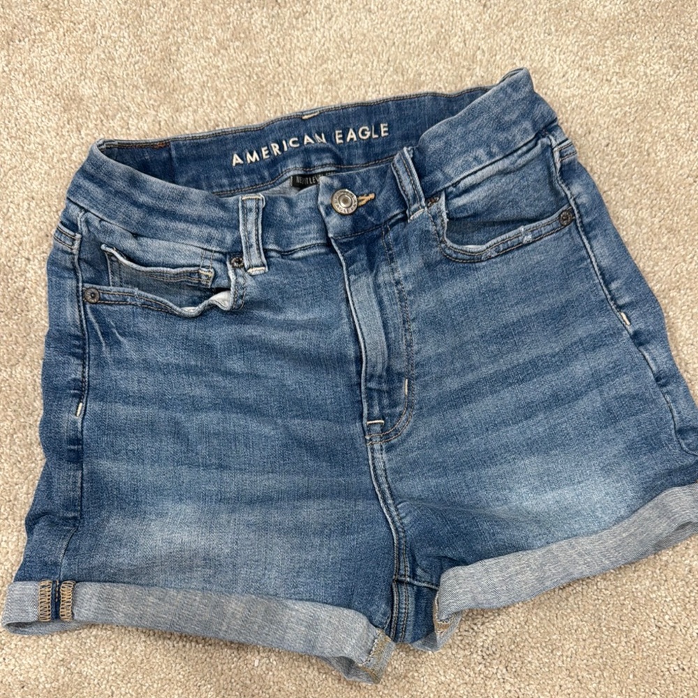 American Eagle Outfitters Women's Blue Denim Shorts